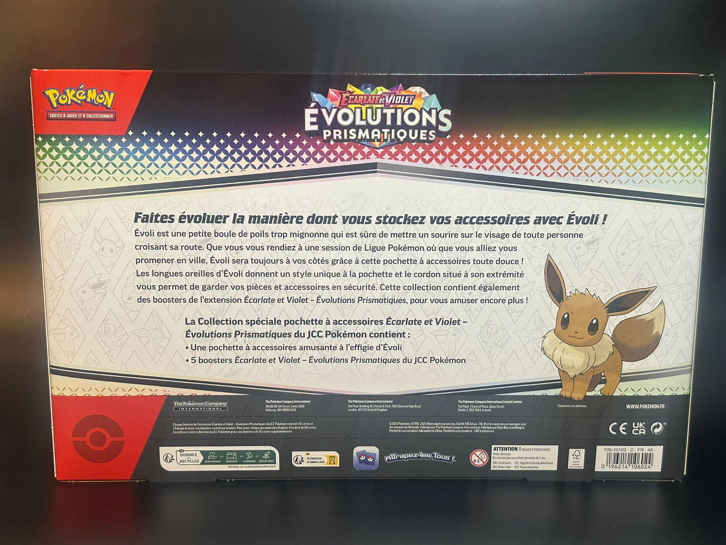 Coffret Pochettes à accessoires Pokémon [EV8.5] - Evolutions Prismatiques - Pokémon FR